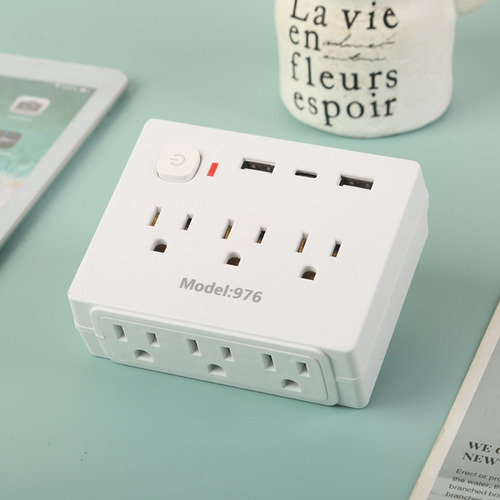 Multicontacto Usb Regleta 2 Puertos De Carga Usb 1 Tipo-c