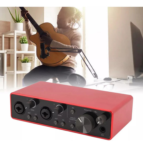 Para Interfaz De Audio Usb Para Focusrite Scarlett 2i2 3.