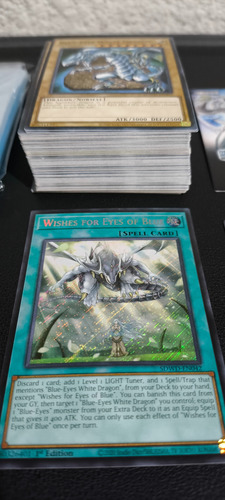 Deck Blue-eyes White Destiny (90 Cartas, Portadeck/portamat) Blue-eyes Deck 90 Cartas Inglés (Usado)