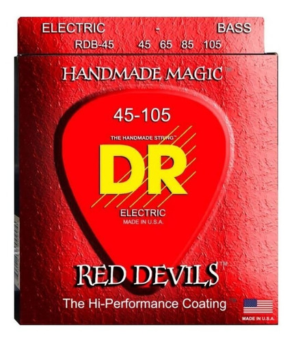 Cuerdas Bajo Eléctrico Med 45/105 Red Devils Dr Rdb-45