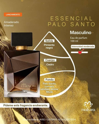 Essencial Palo Santo Natura Hombre 100ml Vto 10/2028