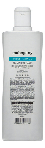  Refil Hidratante Maximum Care Vital Dermo 350ml Mahogany