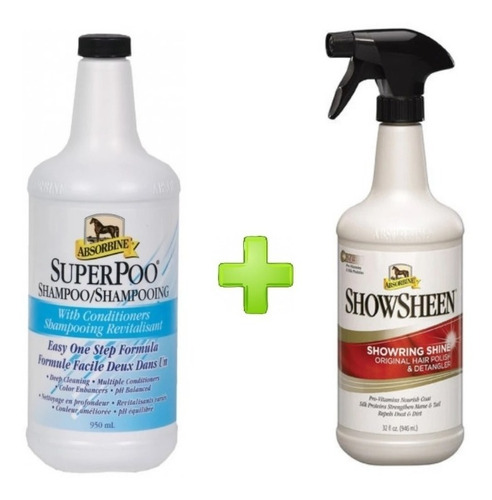 Imagen 1 de 1 de Absorbine Shampoo Super Poo Y Show Sheen Envio Gratis