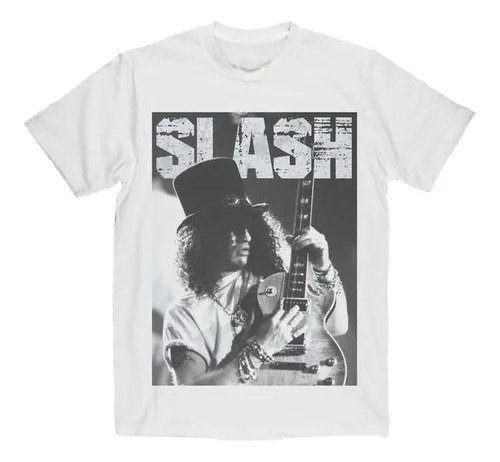 Remera Guitarrista Grupo De Rock Saul Slash Unisex