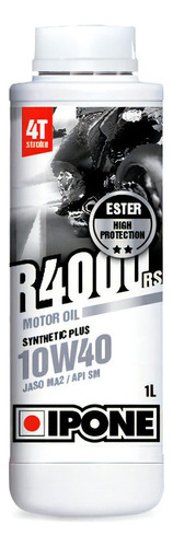 Aceite Semisintético Moto Ipone R4000 Rs 10w40 4t