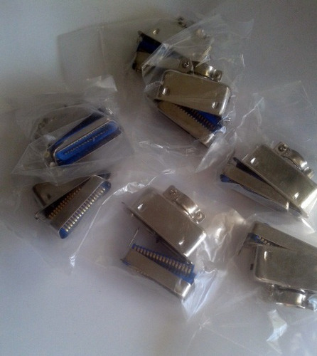 Imagen 2 de 4 de Conector Impresora Paralelo Centronics Macho Metal Soldar