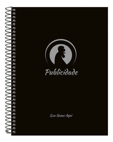 Caderno Universitário Personalizado Profissões Prata 240 F Cor Publicidade