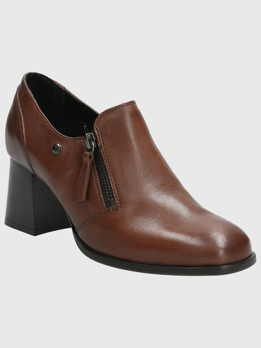 Zapato Cuero Mujer Pomell Café Hush Puppies