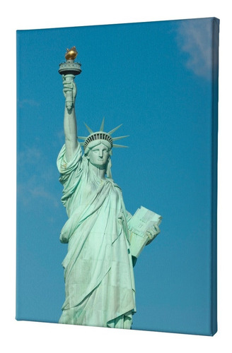Quadro Decorativo 60x40 Foto Nova York Estátua Da Liberdade