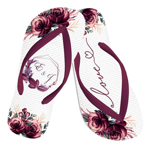 Imagem 2 de 3 de Lembrancinha De Casamento Padrinhos Marsala Kit Com 15 Pares