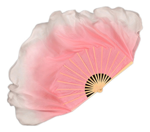 Pink Half Circle Double Fan Veils, Women's Silk Veil