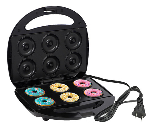 Mini Máquina De Donuts Faz 6 Donuts De Confeitaria 110v