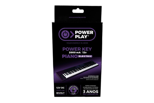 Fonte Power Play Power Key Piano Electric 12v Bivolt