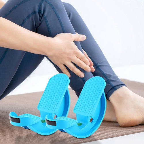 Manter De Bezerro Em Pé Para Os Pés Para O Exercício Azul