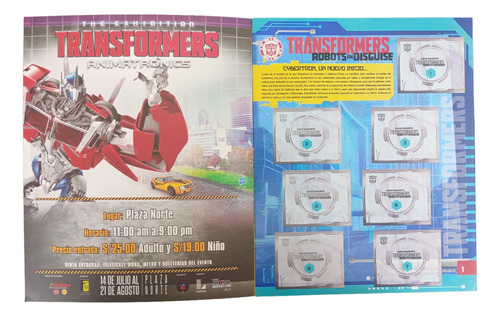 Álbum Transformers 2 En 1 (licenciado) + Todas Sus Láminas