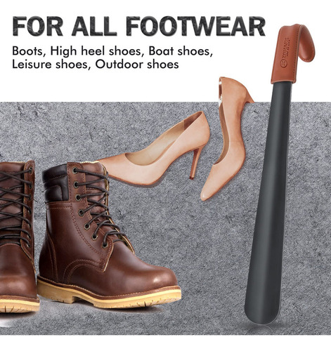 Calzador De Zapatos Acero Inoxidable Con Mango Largo