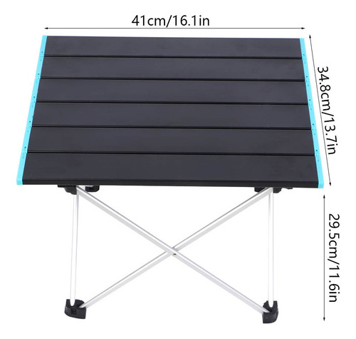 Mesa De Camping Plegable Pequeña, Mesa De Playa Portátil Par