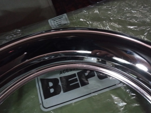Imagen 5 de 8 de Aro Cromado Taza Llanta Camión Colectivo Bepo 20