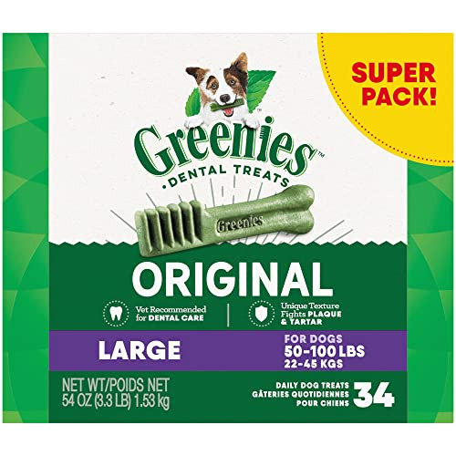 Greenies Original Large Natural Dental Care Dog Treats, 54 O