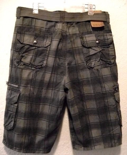Bermuda Cargo Blue Rag 32 W Única Liquidación