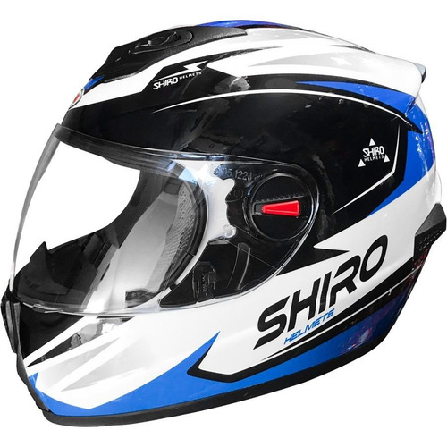 Casco Shiro Sh 821 Kevin Rojo Azul Amarillo 2019 --