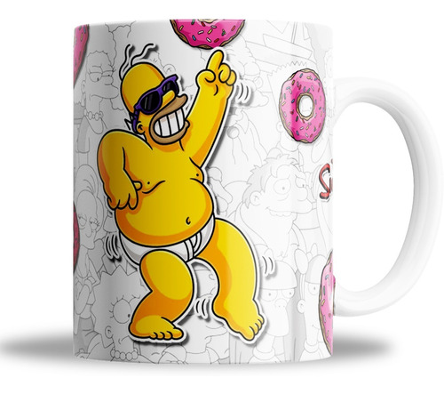 Tasa - Ceramica - Simpson Homero - Anteojos Y Calzones 