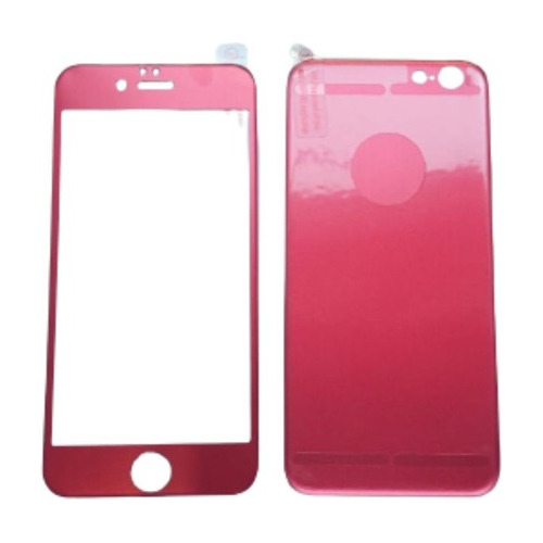 Vidrio Templado 7g Rojo Full Glass P/iPhone 7g Frente/dorso