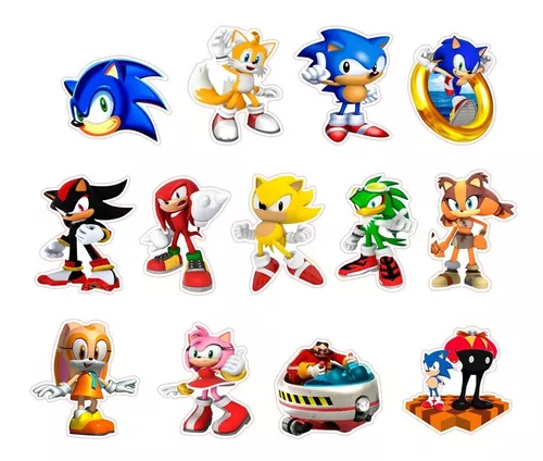 Apliques SONIC personalizados em papel