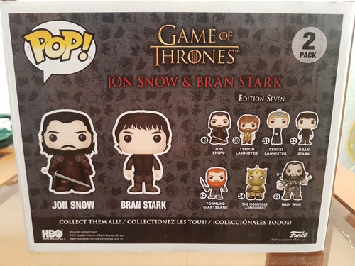 Funko Jon Snow Y Bran Stark Pack (Usado)