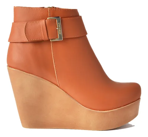 Botinetas Botines Botas De Mujer De Cuero Anika - Ferraro