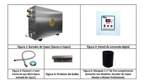 Sauna Vapor Elétrica 9kw 220v Trif Comando Digital Impercap