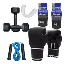 Comprar Combo Boxeo Kit De Box Guante De Boxeo + Vendas De 5cm Par 12-14oz Azul