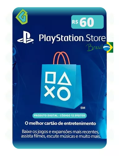 Giftcard Digital PlayStation Store R$ 60