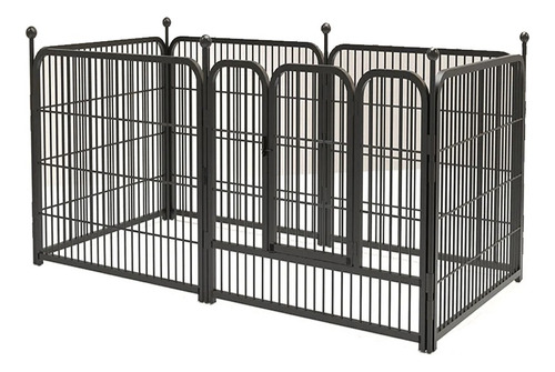 Corral Metálico Para Mascota Perro Gato Con Puerta 120 X 60