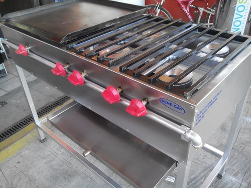 Plancha Con 4 Quemadores