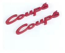 Comprar Par Emblemas Insignias Coupé P\u002F Lateral Metalicas