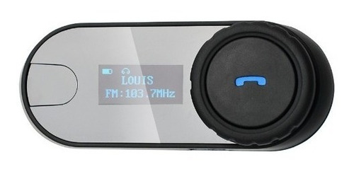 Intercomunicador Para Motocicleta Lcd Bluetooth 800m Fm Envi