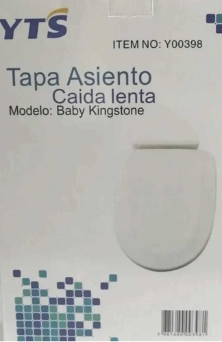 Tapa Asiento Wc Blanco Caída Lenta/cierre Suave Yts 