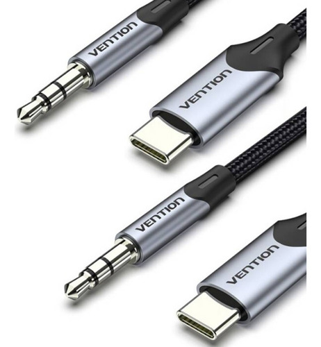 Cable Audio Usb-c - 3.5mm Conector Autoradio 1m Stereo Nylon