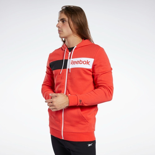 Buzo Hombre Reebok Capucha Training Essentials Linear Logo