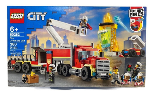 Lego City Fire Command Unit 380 Pcs Mod 60282