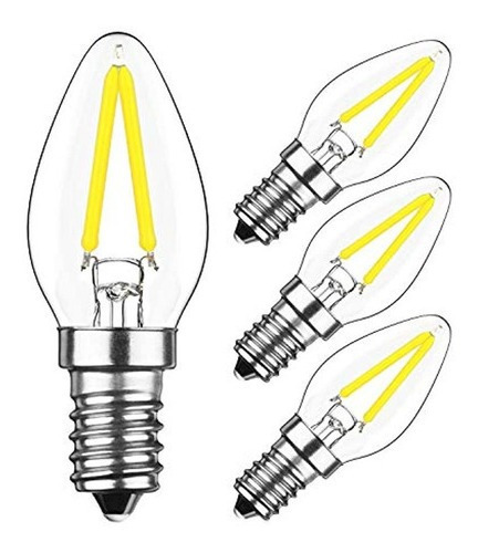 Hzsane 2w Led Filamento C7 Bombilla De Luz Nocturna 6000k Lu