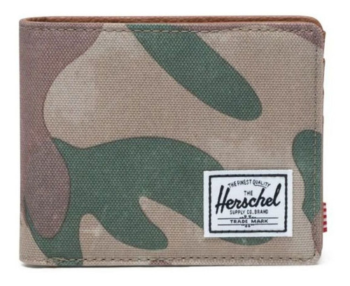 Billetera Herschel Hank color brushstroke camo de poliéster 600d - 3.5" x 4.4" x 0.5"
