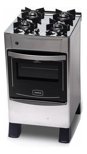 Cocina Realce Eletrodomésticos 4 Hornallas Gas/eléctrica Plateado