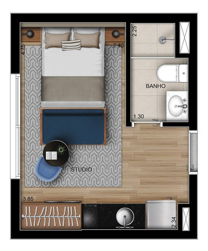 Imagem 3 de 4 de Studio - 0000259 - 69716133