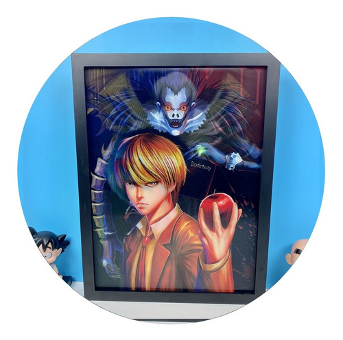 Cuadro 3d Lenticular Light Yagami Ryuk Death Note