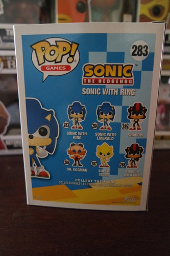 Figura De Acción Sonic Sonic With Ring Funko Pop! Games