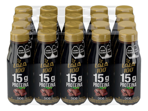 Lala 100 Leche Sin Lactosa Sabor Cacao. 20 Pzas De 330 Ml