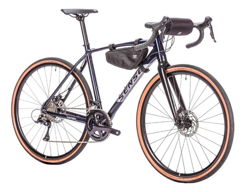 Bicicleta Gravel Sense Versa Gr Comp 2025 Shimano Sora 18v Cor Azul Tamanho Do Quadro 49 [156m-170m