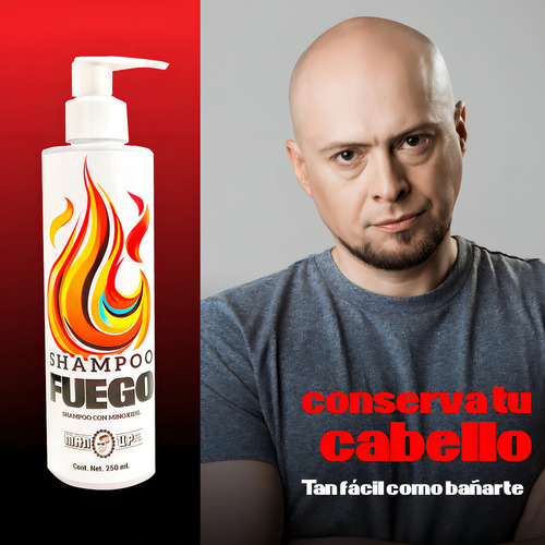 Manup Fuego Shampoo Con Minoxidil 250 Ml